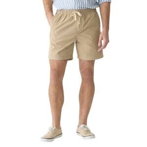 NWT J.Crew 6” Dock Shorts XS Khaki Cotton Drawstring Fair Trad